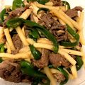 にわかぱりじぇんぬ's cooksnap of when they made 青椒肉絲(肉とピーマンオイスター炒め).