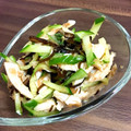 lぎんとら's cooksnap of when they made ささみときゅうりの梅わさび和え.