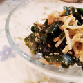 fu♪♪'s cooksnap of when they made ワカメとエノキの胡麻ラー油.