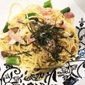 クックON2TOU☆'s cooksnap of when they made オクラとベーコンの和風パスタ.