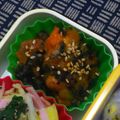nosso's cooksnap of when they made 一口サイズでお弁当にも♪豚肉＆ワカメ.