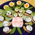 puniＫ's cooksnap of when they made 梅雨入りを楽しむあじさいおにぎり.