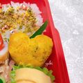 ゆりほのママ♪'s cooksnap of when they made お弁当にハートのかぼちゃサラダ.
