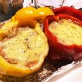 t o's cooksnap of when they made オーブンで簡単♡まるごとパプリカの肉詰め.