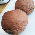 m_k_'s cooksnap of when they made チョコチップ＊米粉入りパン.
