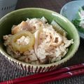 あず7225's cooksnap of when they made 簡単！フキの炊き込みご飯で春の味☆.