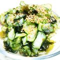 KUMI KUMI's cooksnap of when they made 疲労回復にも！きゅうりとわかめの酢の物.