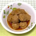 もぐもぐ人's cooksnap of when they made 肉団子の揚げ煮（味付けのみ）.