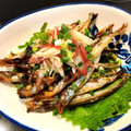 あけはん♪'s cooksnap of when they made 万能酢deししゃもの南蛮漬け風.