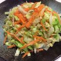陸ケミ's cooksnap of when they made ☺簡単もう一品♪キャベツと人参のナムル☺.