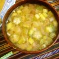 miyama222's cooksnap of when they made オクラみょうが豆腐のお味噌汁.