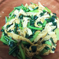ふのり好き's cooksnap of when they made 5分で完了☆小松菜と油揚げの甘酢炒め.