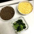 ハルぴにょ's cooksnap of when they made 鶏そぼろの三色そぼろ丼.