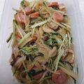 KENERISA's cooksnap of when they made 水菜と豚肉のめんつゆマヨ炒め.