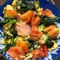 whha's cooksnap of when they made トマトとほうれん草のチーズスクランブル.