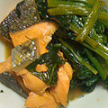 ya_yo_yi's cooksnap of when they made ほうれん草と鮭の麺つゆ煮.