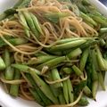 のりぴんこ's cooksnap of when they made アスパラのガーリックバター醤油パスタ.