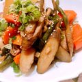 akop610's cooksnap of when they made 根菜と鶏肉の煮物.
