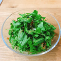 mikko6's cooksnap of when they made ＊簡単♪水菜の塩昆布と鰹節の和えもの＊.