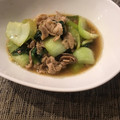 Mitsukiみつき's cooksnap of when they made ちんげんさいと豚こまのあっさり炒め.
