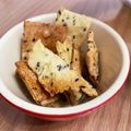 Boquerona's cooksnap of when they made おからと黒ごまのカリカリせんべい★*:・.