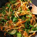 クックUXB66V☆'s cooksnap of when they made 筍・にんじん・ピーマンのキンピラ.