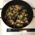 クック5XV303☆'s cooksnap of when they made ストウブで豚肉とナスのオイスター炒め.