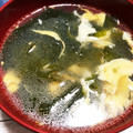 yoshi☆27's cooksnap of when they made 【簡単】卵ふわふわ！わかめスープ♩.