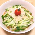 ステルトミチル's cooksnap of when they made ガリときゅうりの醤油冷やし麺.
