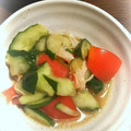 イケメンジュモンジ's cooksnap of when they made キュウリとトマトとかにかま　簡単サラダ！.
