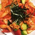 ＊にょにょん＊'s cooksnap of when they made キムチとトマトと胡瓜のコチュジャンサラダ.