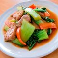 ☆３匹の子ぶた☆'s cooksnap of when they made 【ジャッキー飯】青梗菜とヒレ肉炒め.