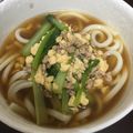 クックC5CMHU☆'s cooksnap of when they made 余った鶏そぼろ丼の具で♯餡かけうどん.