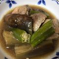 クックNY02NX☆'s cooksnap of when they made なすとオクラとチキンの煮浸し.