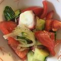 ぐうたらalbelt's cooksnap of when they made デリ風＊蛸とトマトと胡瓜のサラダ.