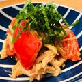 わか★'s cooksnap of when they made みょうがとトマトのごま酢味噌和え.
