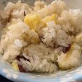月の影と海's cooksnap of when they made 秋のごちそう。わが家の、さつまいもごはん.
