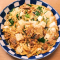 Cima☆cafe's cooksnap of when they made 簡単過ぎる？鯖のみそ煮缶と豆腐の卵とじ丼.