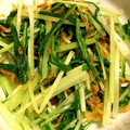 ひまわり032's cooksnap of when they made 水菜とアミエビのササッと炒め.