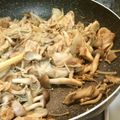 chou*'s cooksnap of when they made 豚ときのこのバターポン酢炒め.