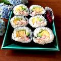 キョーマキ's cooksnap of when they made 簡単！恵方巻き(サラダ巻き).
