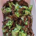 森家の晩御飯's cooksnap of when they made マツモとキュウリの酢の物.
