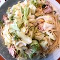 ゆこひな's cooksnap of when they made 食欲そそる！！豚塩キャベツパスタ.