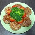 うまうま・らぶ's cooksnap of when they made ◆簡単もやしハンバーグの照り焼き◆.