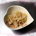 K0A9O0R8U♪'s cooksnap of when they made もやしとちくわの梅ごま和え.