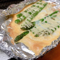 ゆたんぽまま。's cooksnap of when they made アスパラガスと卵のマヨネーズ焼き.