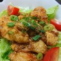 リトルピシュナ's cooksnap of when they made ふんわり♪鶏むね肉の梅ゴマソースソテー♪.