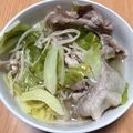 あゆみっこママ's cooksnap of when they made キャベツと豚小間の白だしサッと煮.