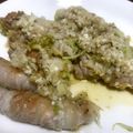 nyantomo's cooksnap of when they made ネギ塩だれがけ千切りキャベツの豚バラ巻き.