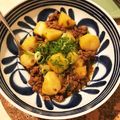 keb's cooksnap of when they made 肉じゃがより簡単*じゃがいものそぼろあん.